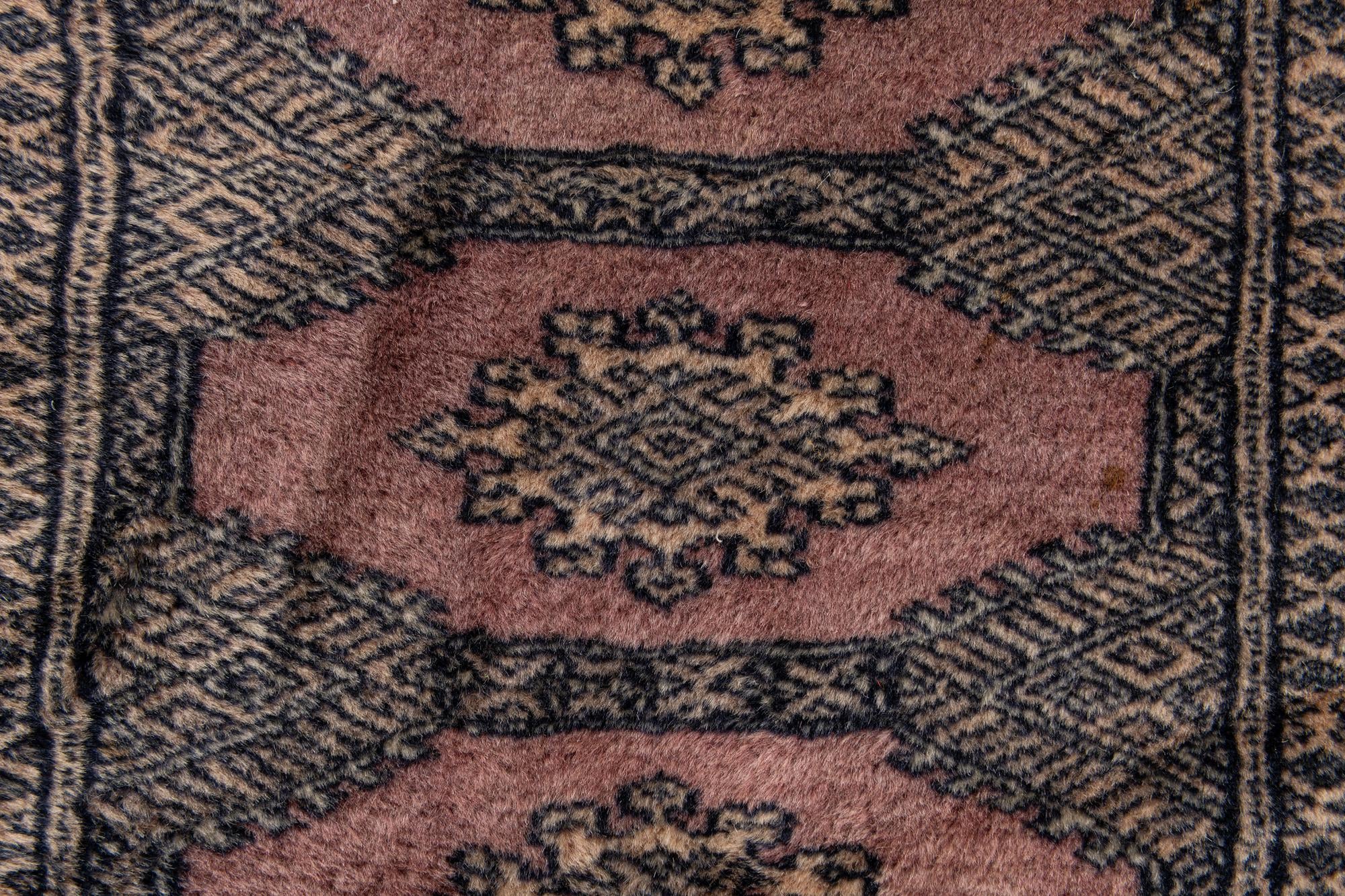 3' 1 x 4' 6 Hand Knotted Bokhara Wool Rug