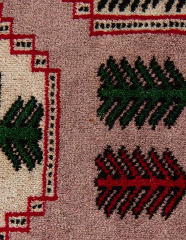 Detail image of 9' 10 x 12' 11  Hand Knotted Bokhara Oriental Wool Rug