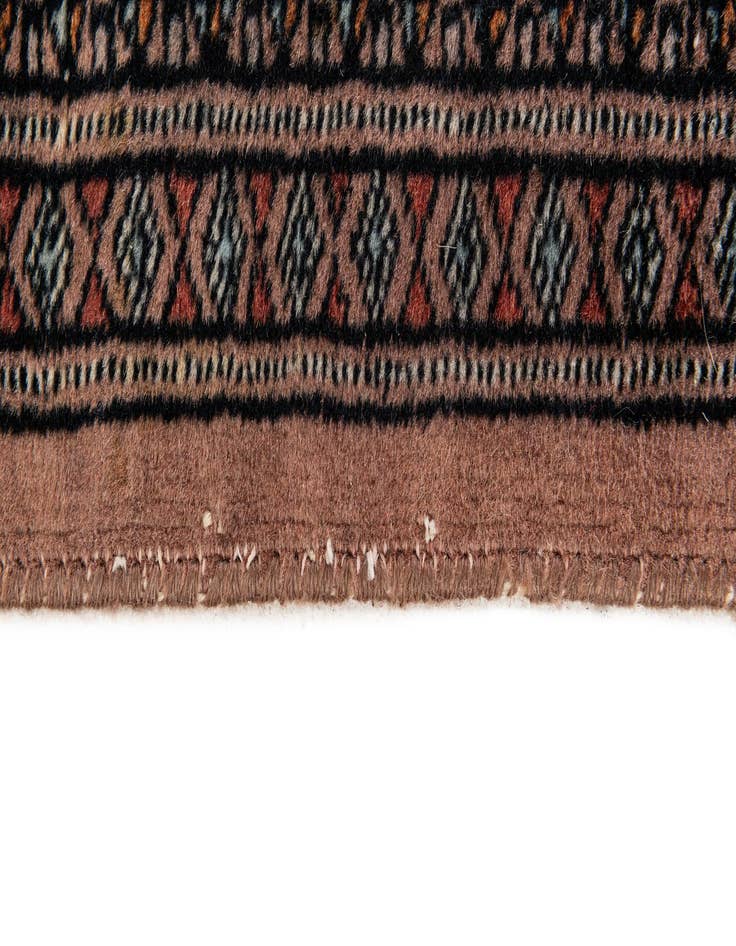 Detail image of 4' 2 x 5' 10  Hand Knotted Bokhara Oriental Wool Rug