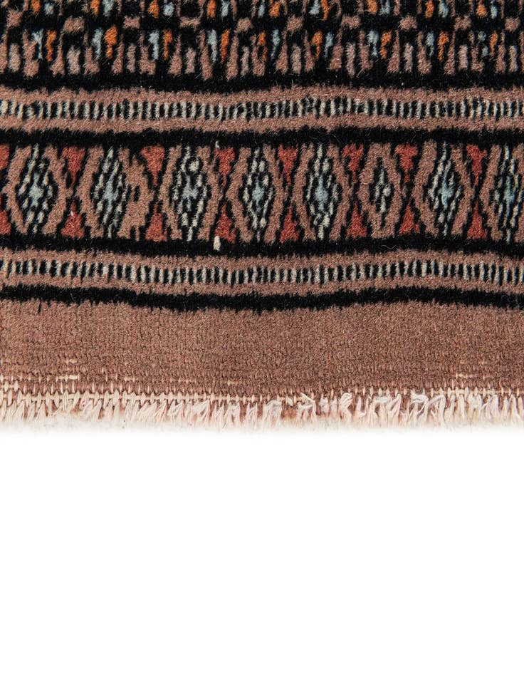 Detail image of 4' 2 x 5' 10  Hand Knotted Bokhara Oriental Wool Rug