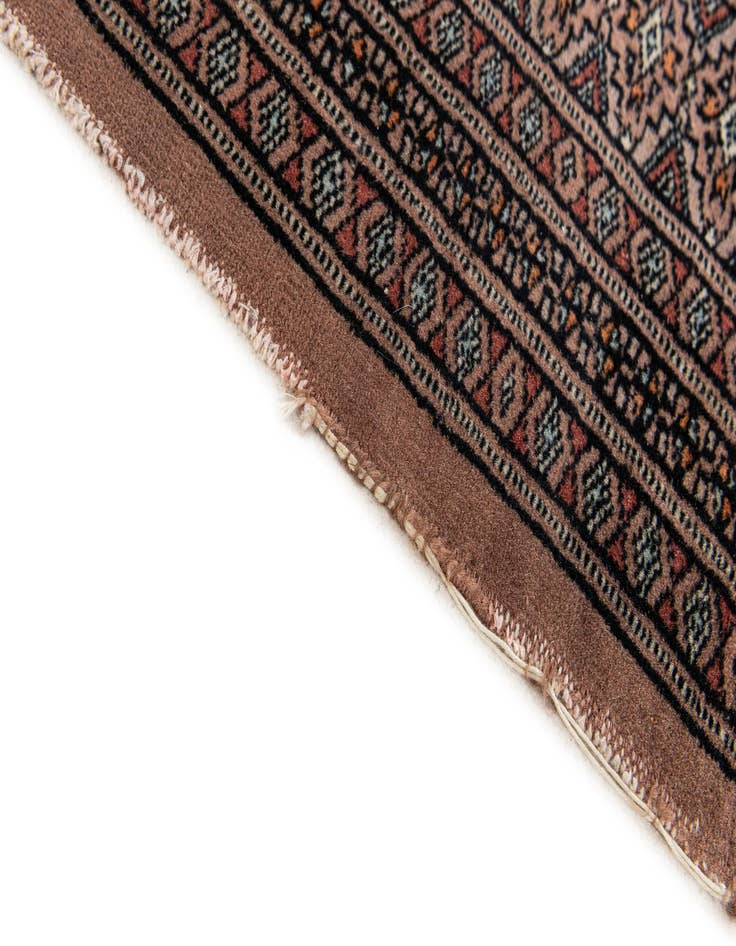 Detail image of 4' 2 x 5' 10  Hand Knotted Bokhara Oriental Wool Rug