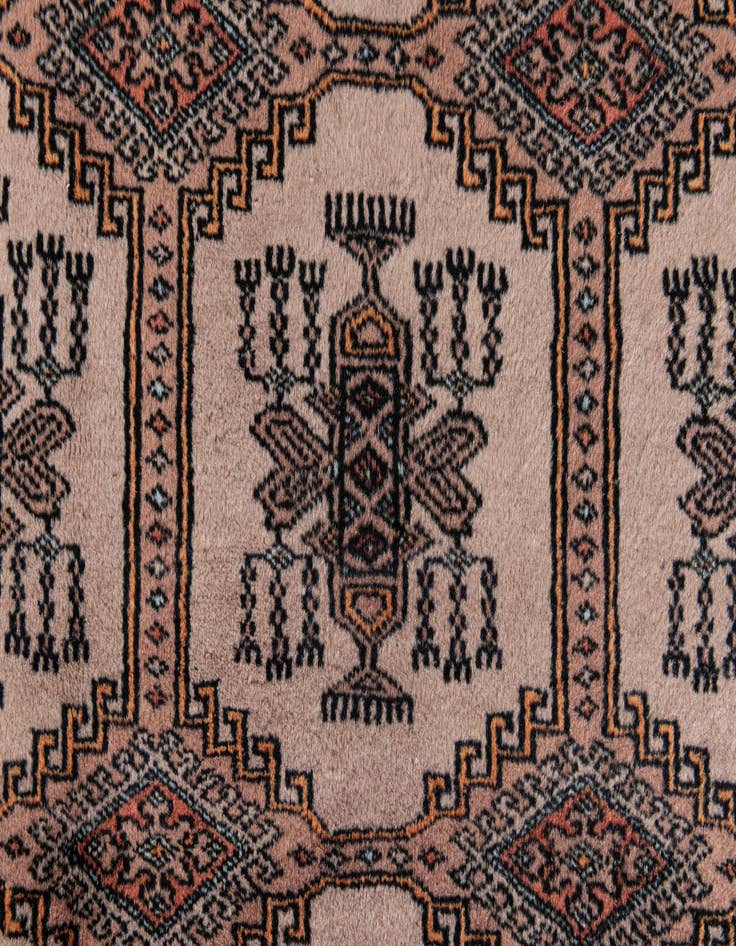 Detail image of 4' 2 x 5' 10  Hand Knotted Bokhara Oriental Wool Rug