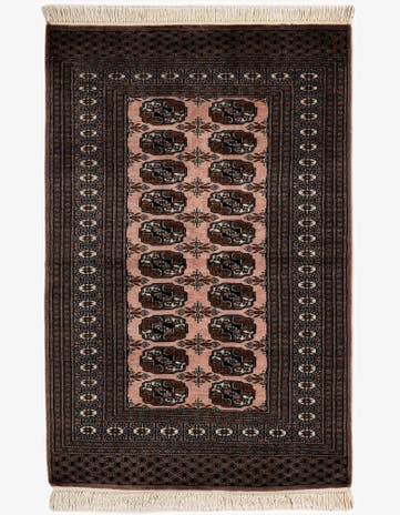 3' 3 x 5' Hand Knotted Bokhara Oriental Wool Rug