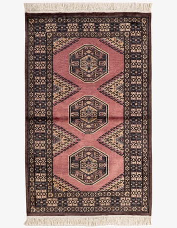 3' 2 x 5' 3 Hand Knotted Bokhara Oriental Rug