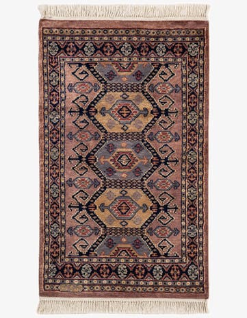 2' 7 x 4' 2 Hand Knotted Bokhara Oriental Rug