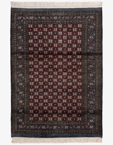 4' 4 x 5' 11 Hand Knotted Bokhara Oriental Rug