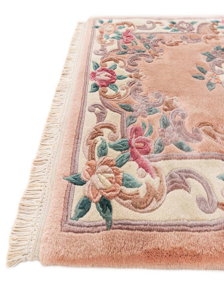 Detail image of 3' x 5' 2  Hand Knotted Carved Pekin Wool Rug