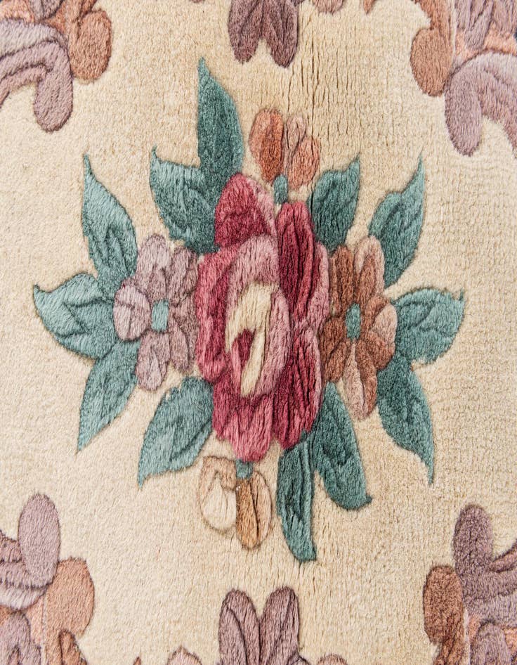 Detail image of 3' x 5' 2  Hand Knotted Carved Pekin Wool Rug