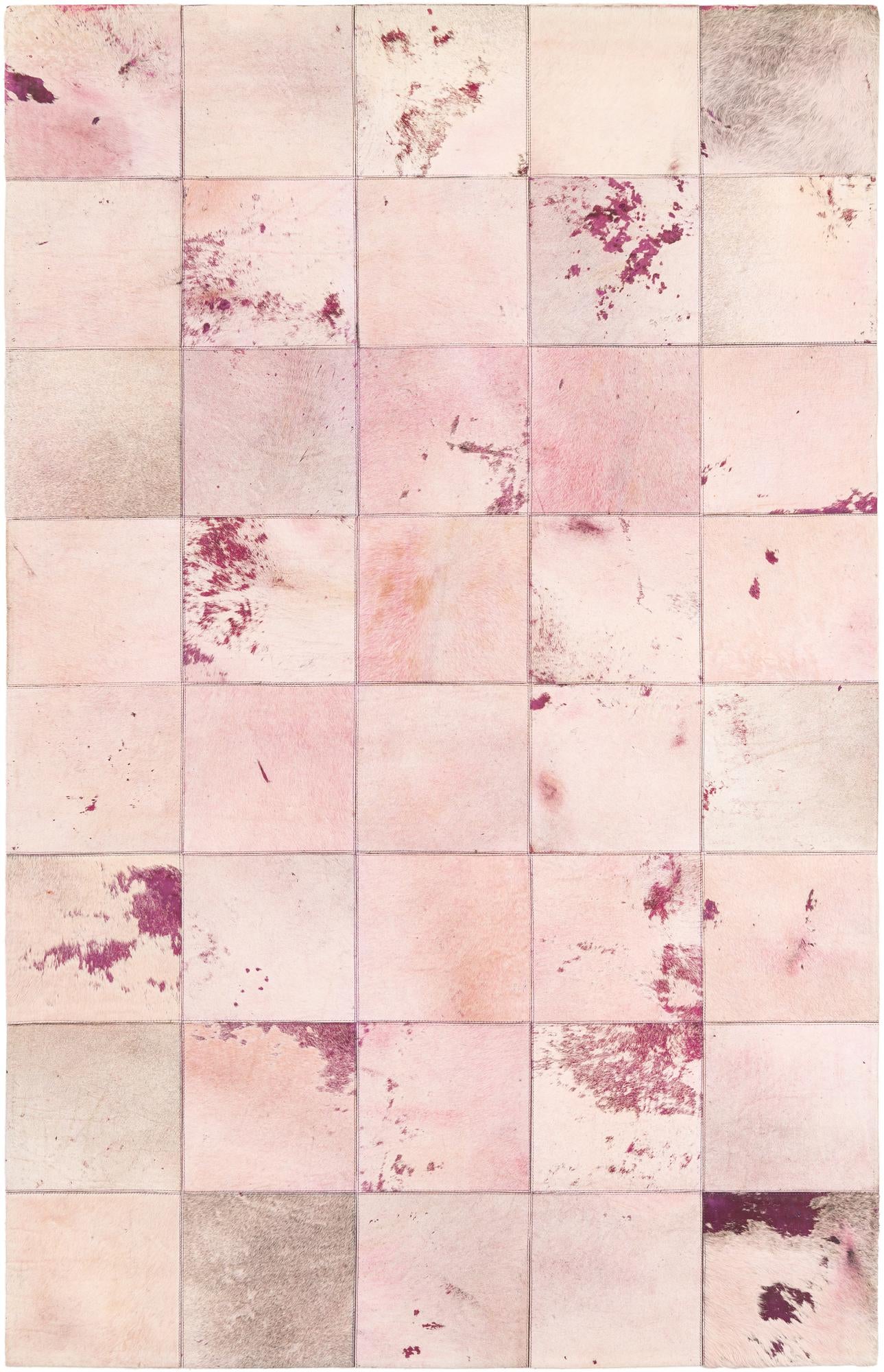 5' x 8' Cowhide Leather Rug