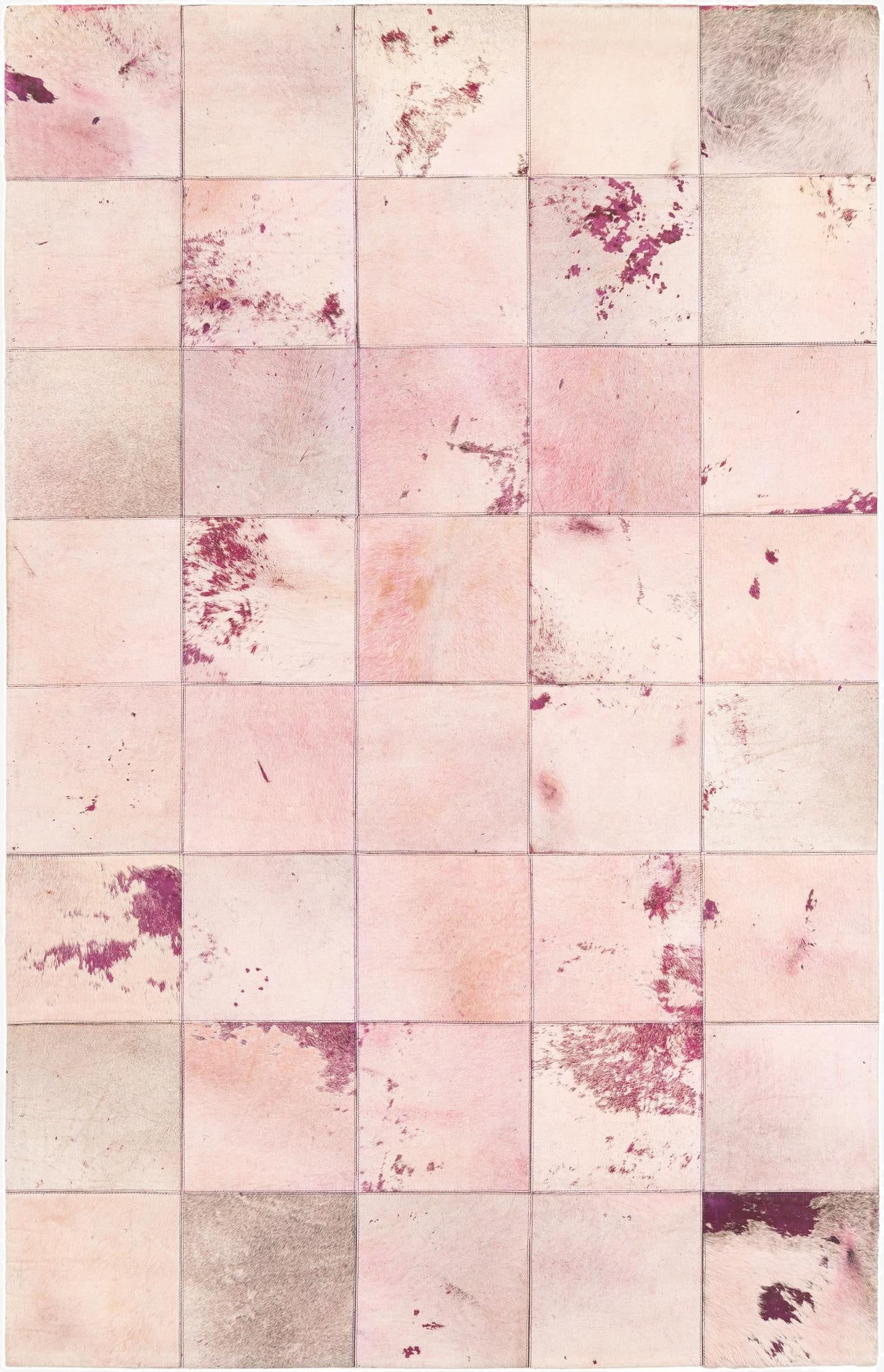 5' x 8' Cowhide Leather Rug