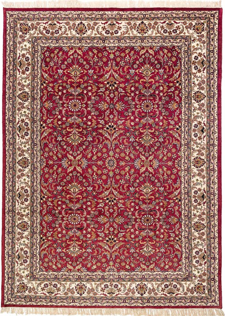 8' 1 x 11' 3 Hand Knotted Isfahan Oriental Wool Rug