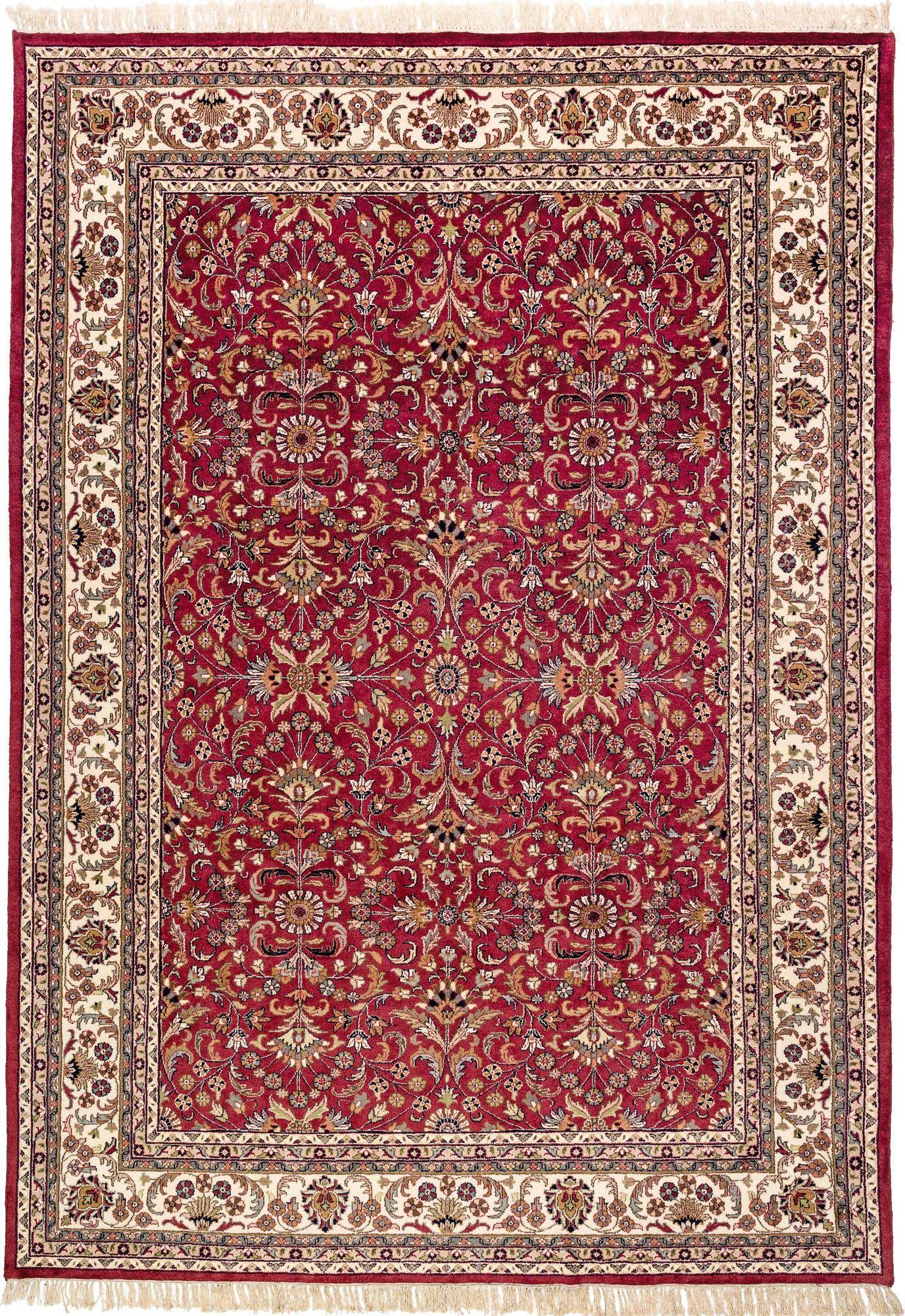 8' 1 x 11' 3 Hand Knotted Isfahan Oriental Wool Rug