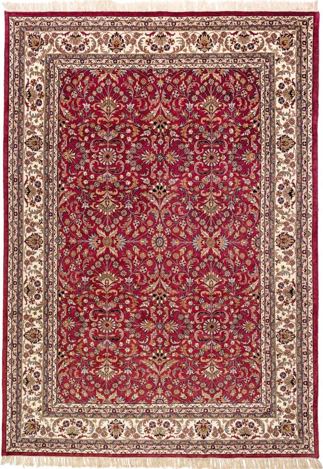 Detail image of 8' 1 x 11' 3 Hand Knotted Isfahan Oriental Wool Rug