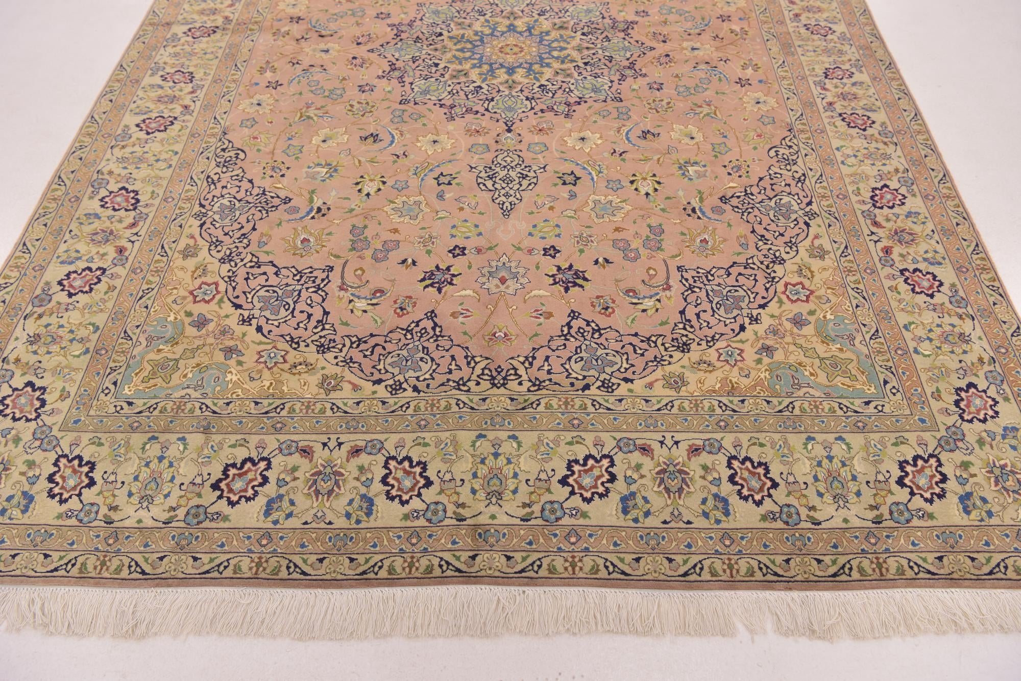 6' 6 x 9' 8 Hand Knotted Isfahan Persian Rug