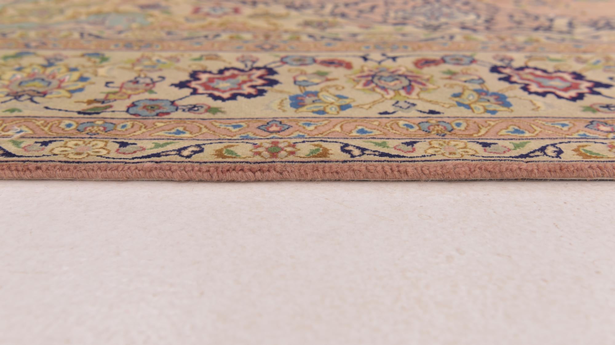 6' 6 x 9' 8 Hand Knotted Isfahan Persian Rug