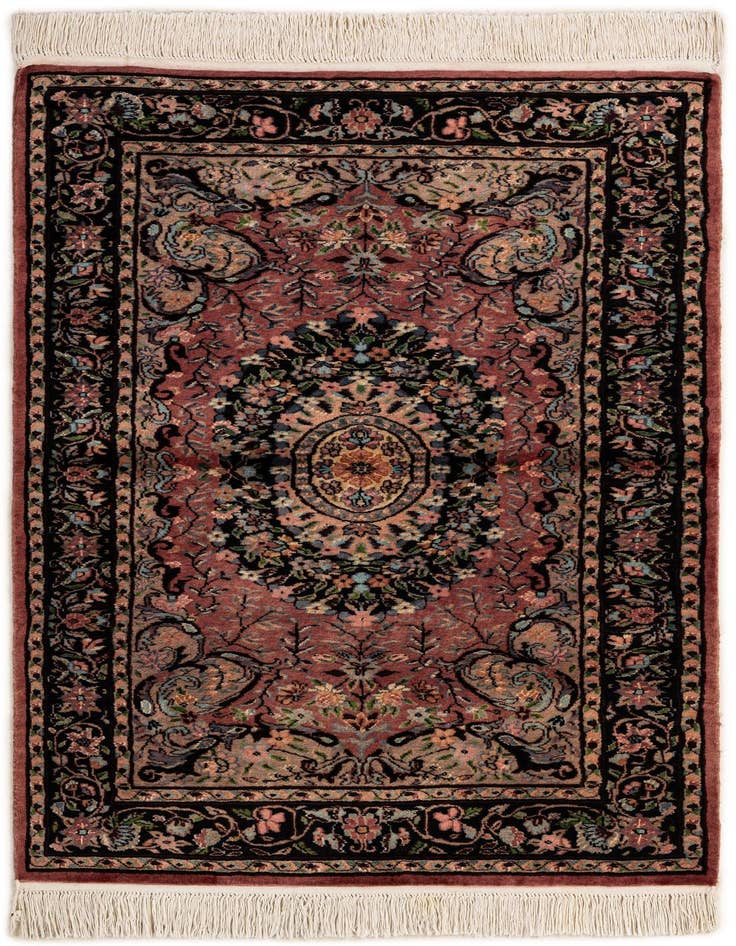 Detail image of 3' 1 x 5' 2 Hand Knotted Kashmir Oriental Rug