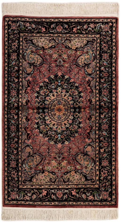 Detail image of 3' 1 x 5' 2 Hand Knotted Kashmir Oriental Rug