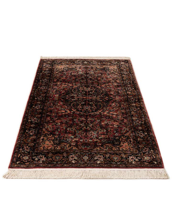 3' 2 x 5' 4 Hand Knotted Kashmir Oriental Rug