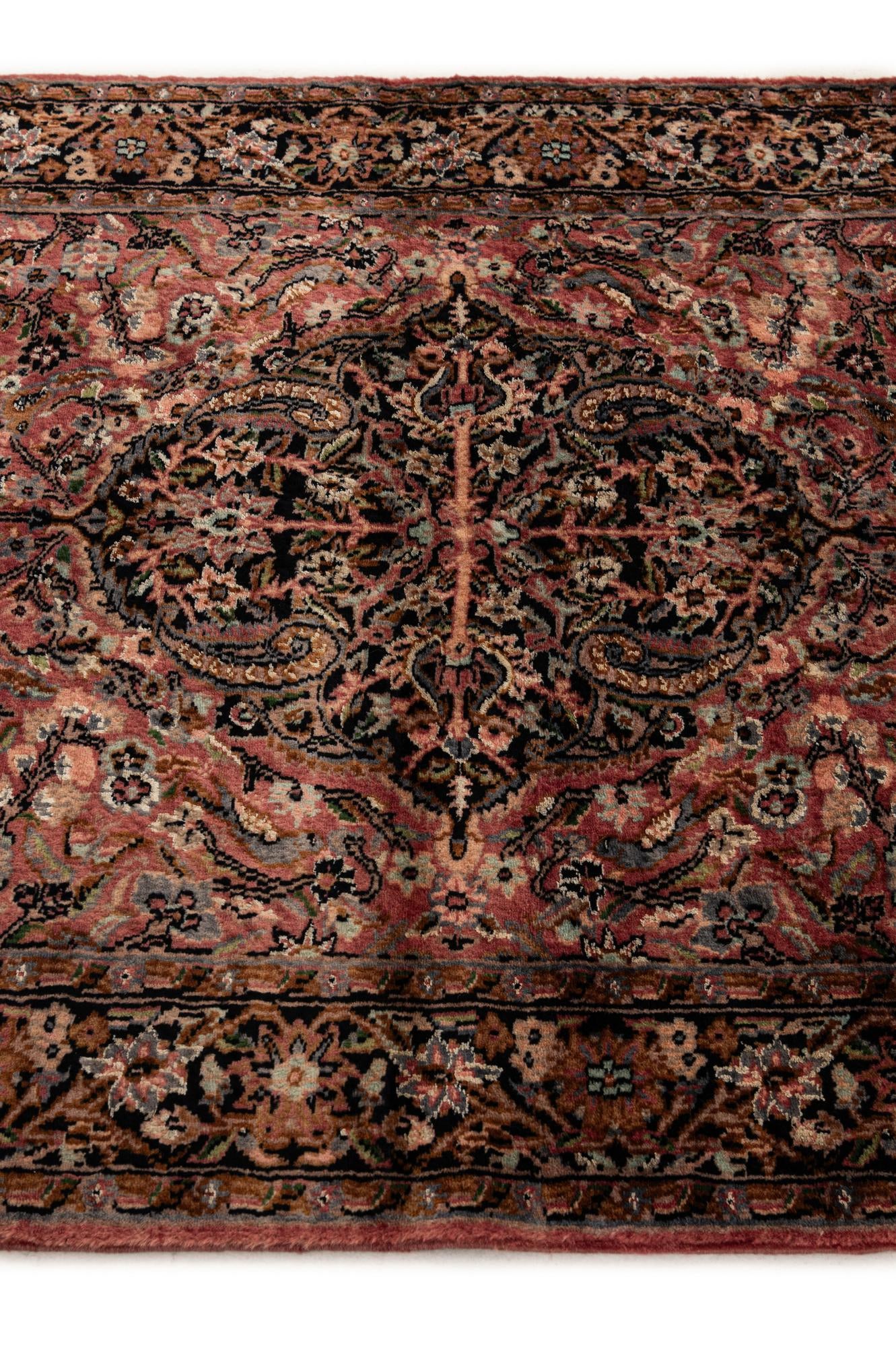 3' 2 x 5' 4 Hand Knotted Kashmir Oriental Rug