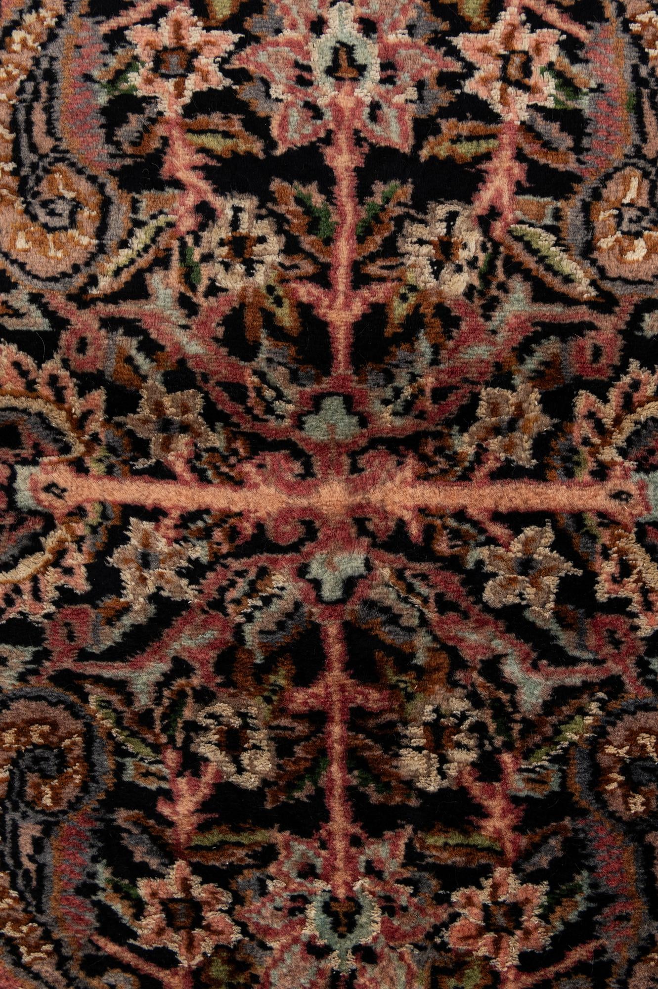 3' 2 x 5' 4 Hand Knotted Kashmir Oriental Rug