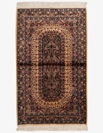 3' 3 x 5' 3 Hand Knotted Kashmir Oriental Rug