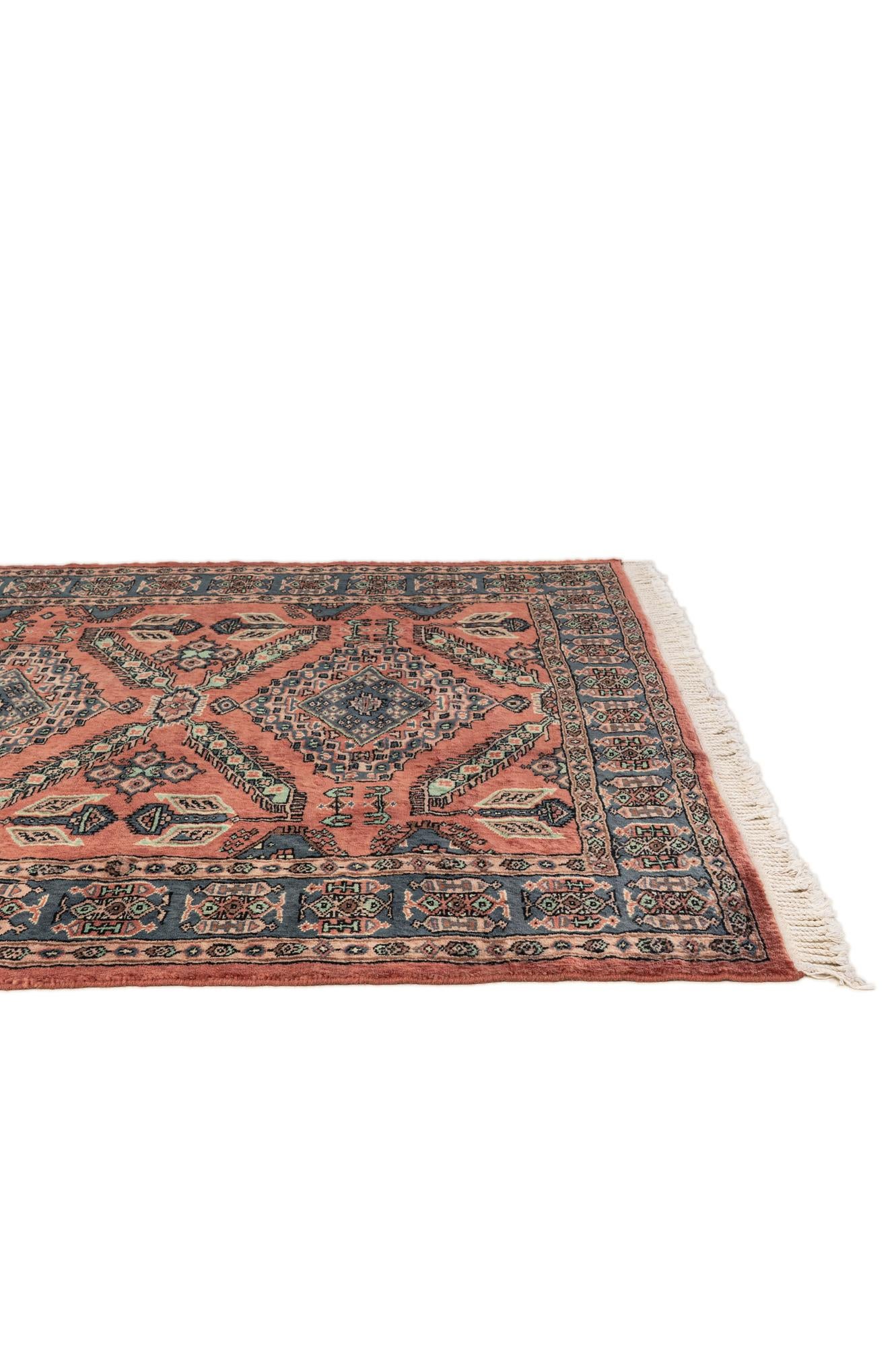 4' 2 x 6' 4 Hand Knotted Kazak Oriental Wool Rug