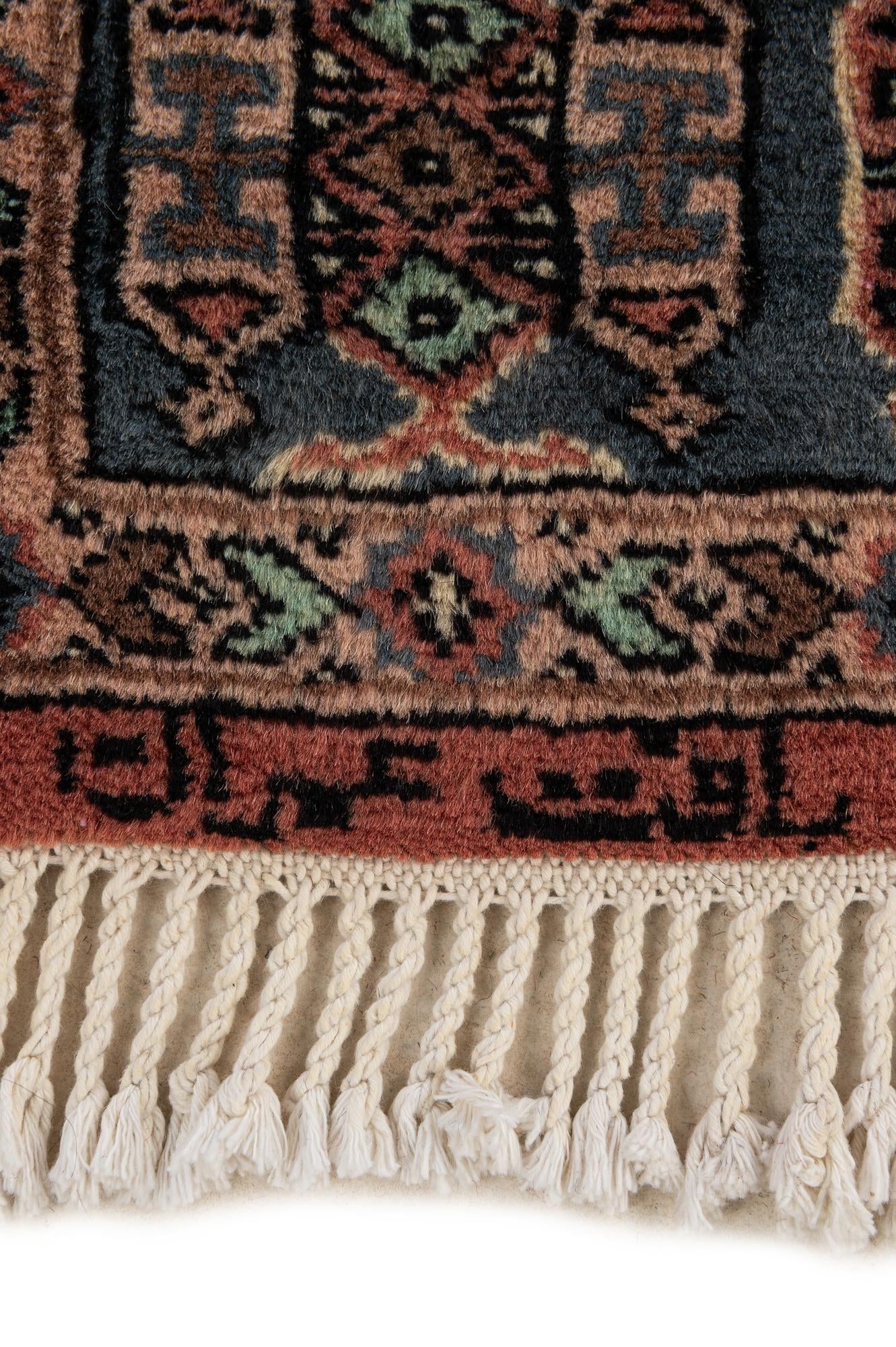 4' 2 x 6' 4 Hand Knotted Kazak Oriental Wool Rug