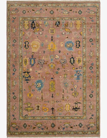 5' 5 x 7' 9 Hand Knotted Kazak Rug