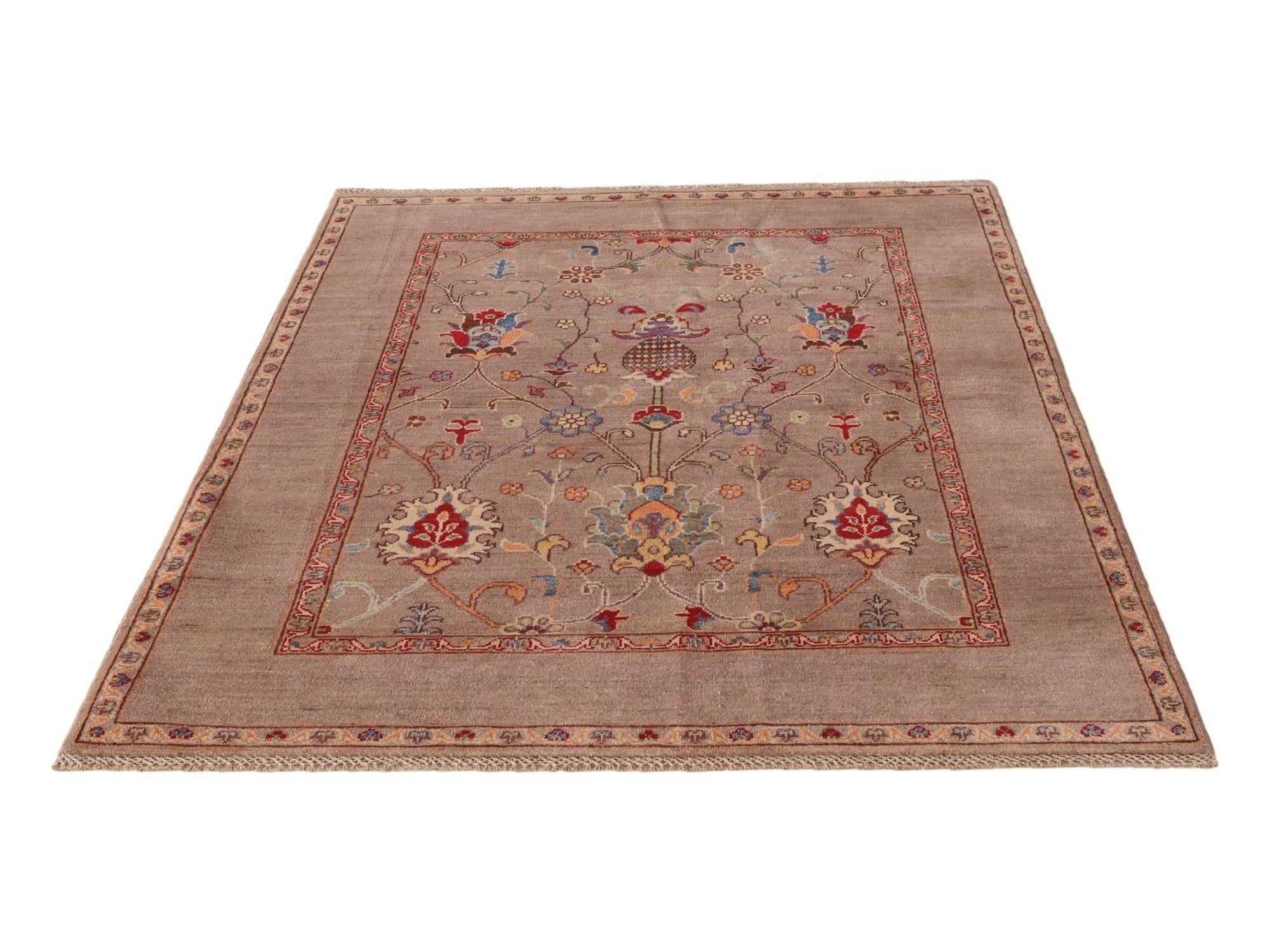 4' 9 x 6' 5 Hand Knotted Kazak Rug