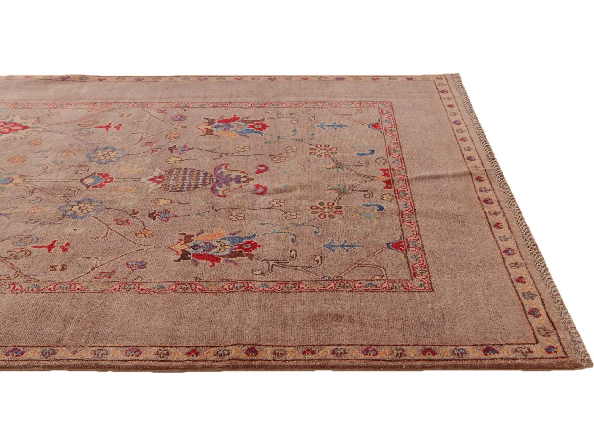 4' 9 x 6' 5 Hand Knotted Kazak Rug