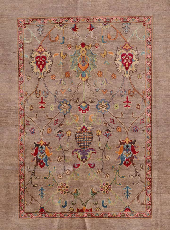 4' 9 x 6' 5 Hand Knotted Kazak Rug
