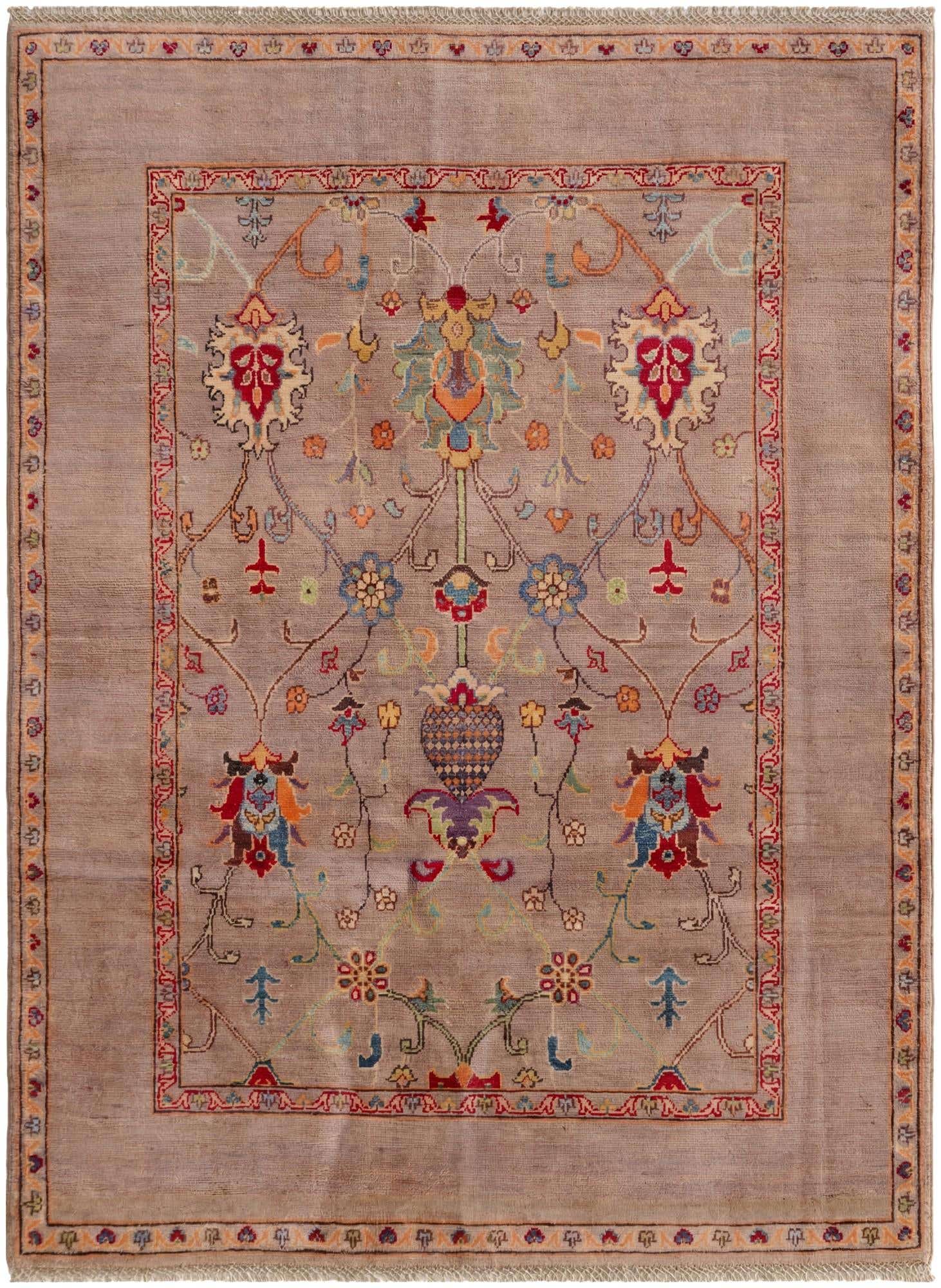 4' 9 x 6' 5 Hand Knotted Kazak Rug