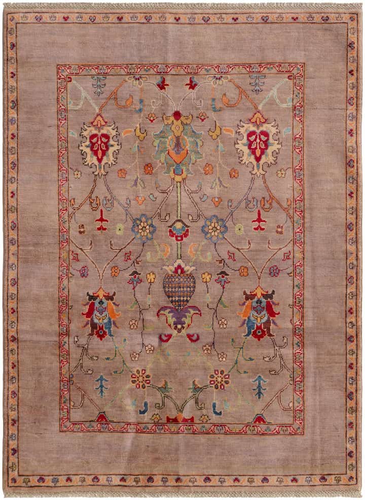 4' 9 x 6' 5 Hand Knotted Kazak Rug