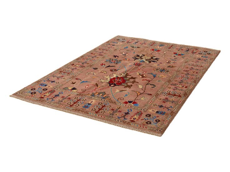 Detail image of 4' 1 x 6' Hand Knotted Kazak Rug