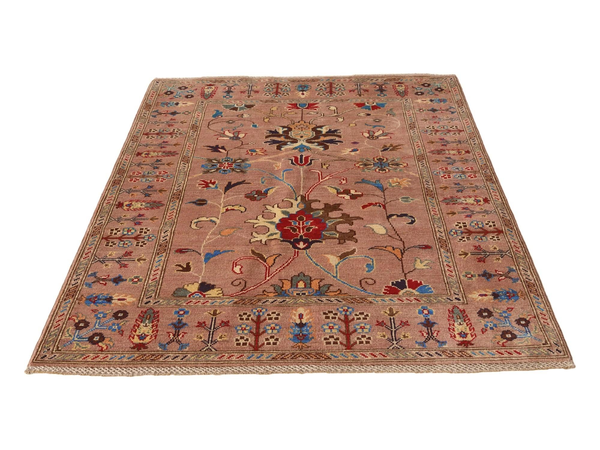4' 1 x 6' Hand Knotted Kazak Rug