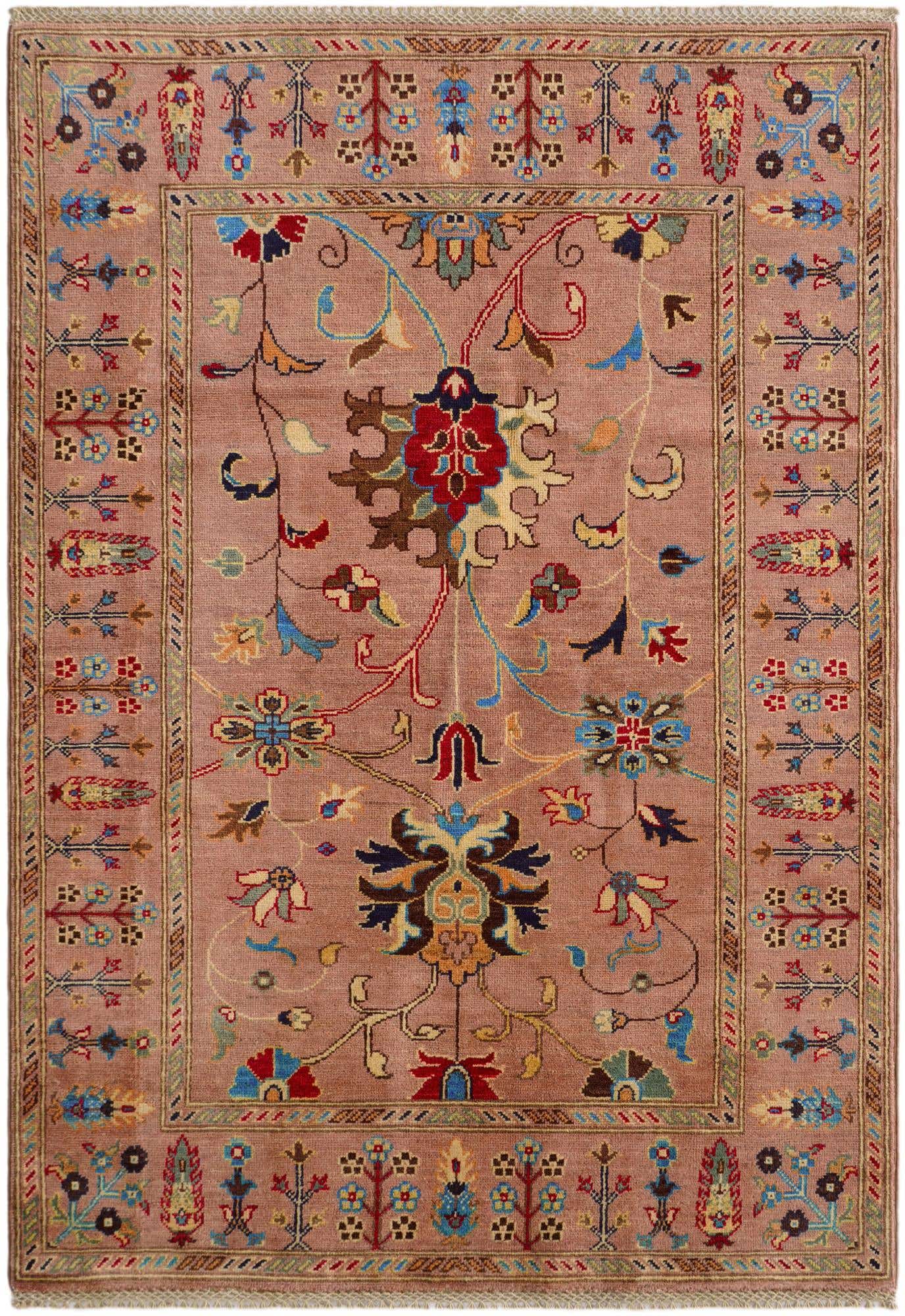 4' 1 x 6' Hand Knotted Kazak Rug