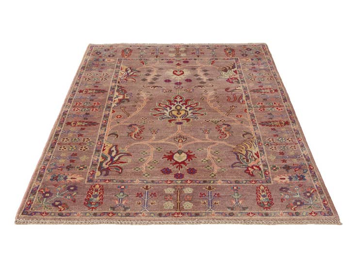 Detail image of 4' x 5' 11 Hand Knotted Kazak Rug
