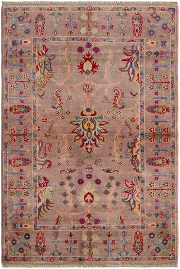  4' x 5' 11  Hand Knotted Kazak Rug