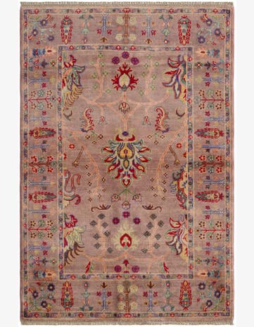 4' x 5' 11 Hand Knotted Kazak Rug