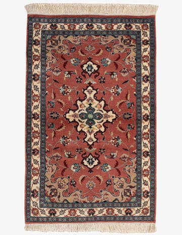 3' 2 x 5' 2 Hand Knotted Lahour Wool Rug