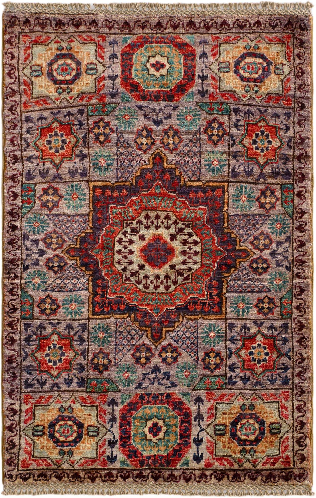 2' 1 x 3' 2 Hand Knotted Mamluk Ziegler Rug
