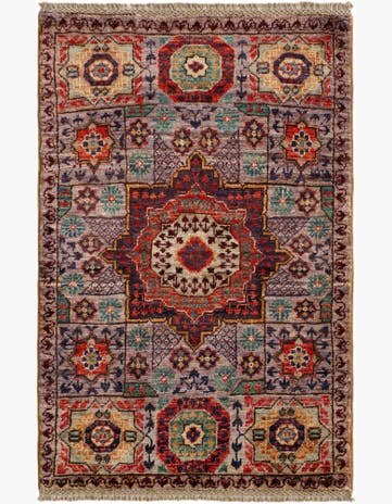 2' 1 x 3' 2 Hand Knotted Mamluk Ziegler Rug