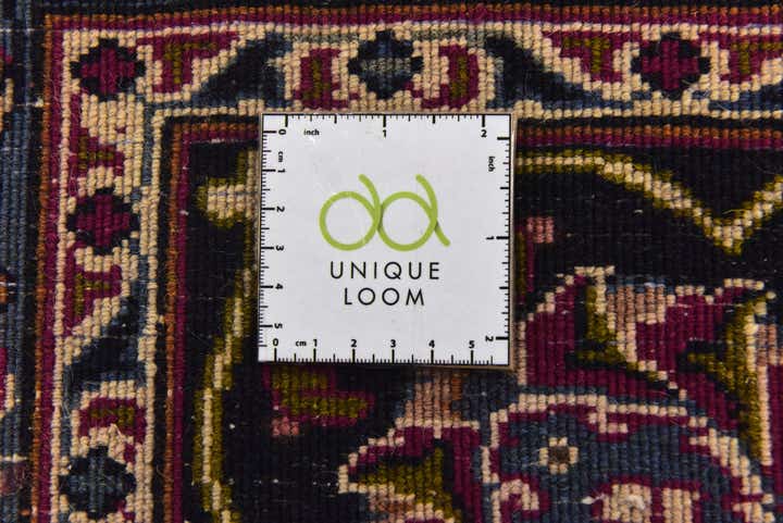 9' 10 x 12' 7 Hand Knotted Mashad Persian Wool Rug