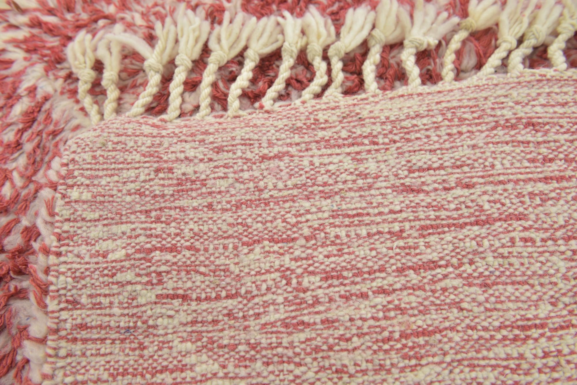 4' 8 x 8' Hand Knotted Moroccan Wool Rug