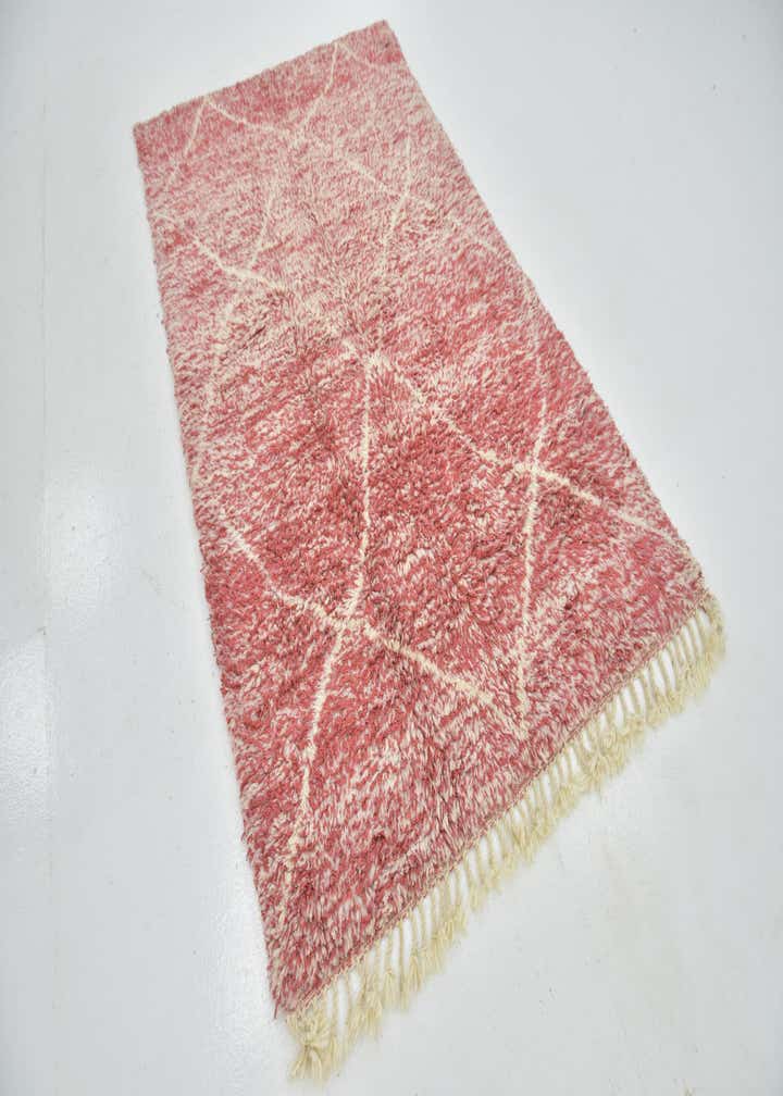 4' 8 x 8' Hand Knotted Moroccan Wool Rug