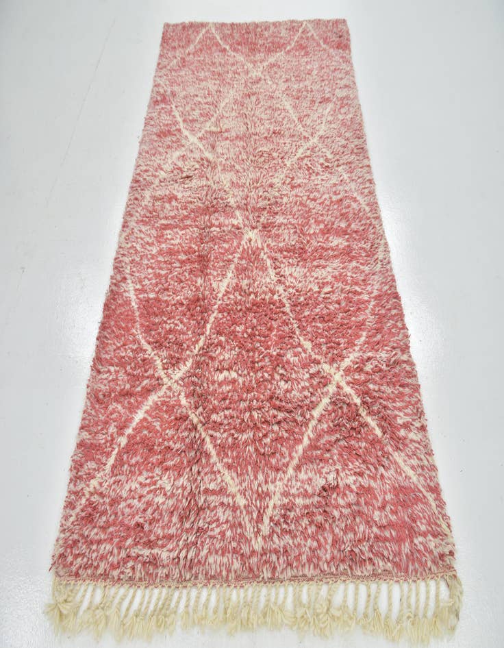 Detail image of 4' 8 x 8' Hand Knotted Moroccan Wool Rug