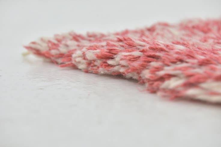 Detail image of 4' 8 x 8' Hand Knotted Moroccan Wool Rug