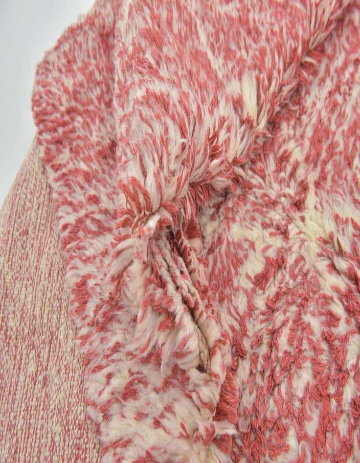 Detail image of 4' 8 x 8'  Hand Knotted Moroccan Wool Rug