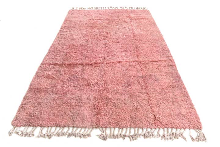 155cm x 240cm Handgeknüpft Marokkanisch Wolle Teppich