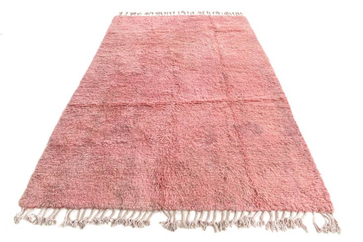 Detailansicht von 155cm x 240cm Handgeknüpft Marokkanisch Wolle Teppich